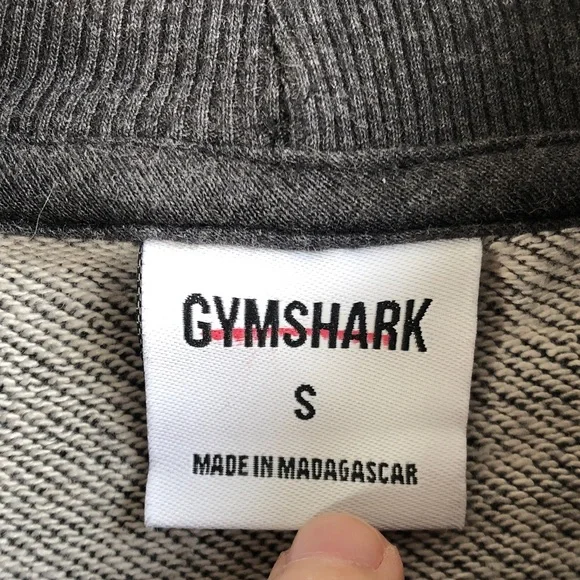 Gymshark Rest Day Gray Cropped Sweatshirt - Picture 6 of 8